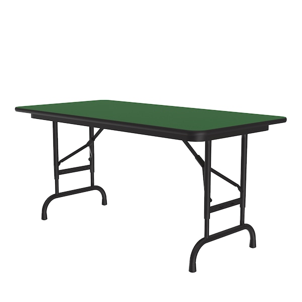 Correll CFA Adjustable HPL Folding Tables 24x48 Green CFA2448PX-39 - main